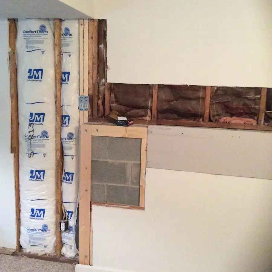 Wall insulation replacement during Contents Cleaning & Restoration in Columbia City